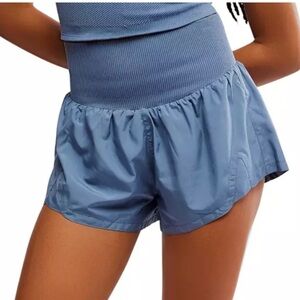 Free People shorts carpe diem blue stone skyline xl NEW pull on running